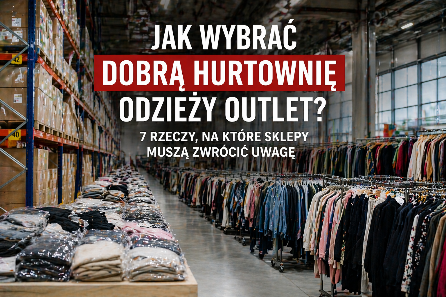 Jak wybrać dobrą hurtownię odzieży outlet? 7 rzeczy, na które sklepy muszą zwrócić uwagę